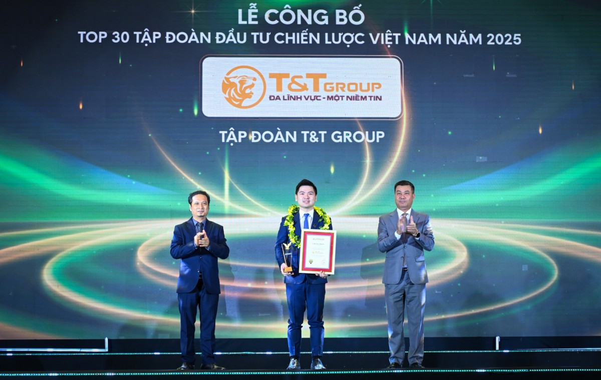 T&T Group được vinh danh Top 30 Tập đoàn đầu tư chiến lược Việt Nam năm 2025