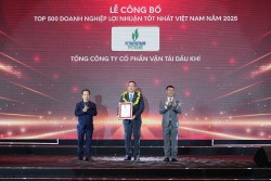 PVTrans được vinh danh Top 50 Doanh nghiệp lợi nhuận xuất sắc Việt Nam năm 2025