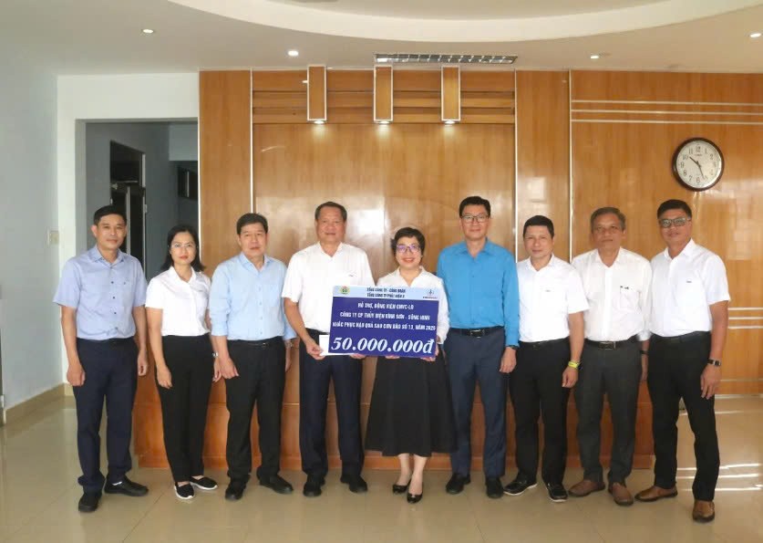 EVNGENCO3 hỗ trợ 1 tỷ đồng giúp EVNCPC khắc phục hậu quả bão lũ