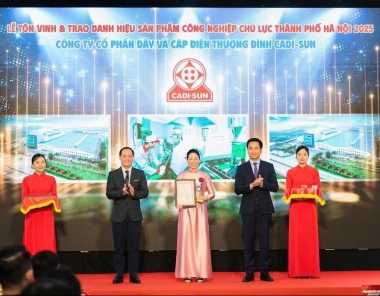 CADI-SUN được vinh danh Top 10 sản phẩm công nghiệp chủ lực Hà Nội 2025