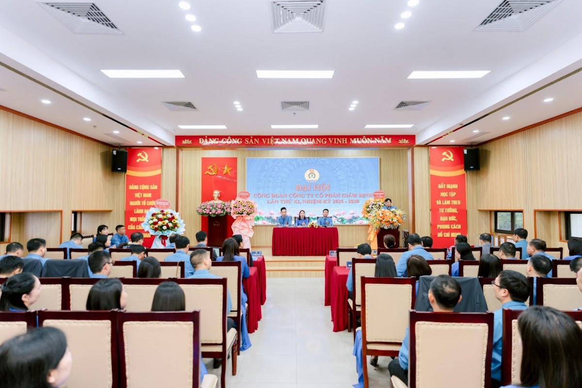 Đại hội Công đoàn Công ty Cổ phần Giám định - Vinacomin lần thứ XI (nhiệm kỳ 2025-2030) Đại hội Công đoàn Công ty Cổ phần Giám định - Vinacomin lần thứ XI (nhiệm kỳ 2025-2030)