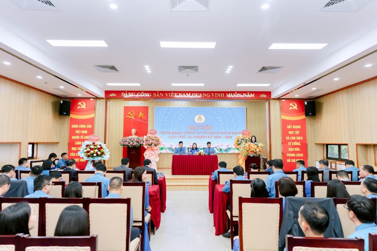 Đại hội Công đoàn Công ty Cổ phần Giám định - Vinacomin lần thứ XI (nhiệm kỳ 2025-2030) Đại hội Công đoàn Công ty Cổ phần Giám định - Vinacomin lần thứ XI (nhiệm kỳ 2025-2030)