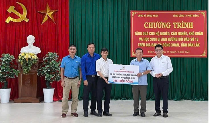 EVNGENCO3 hỗ trợ khẩn cấp tại miền Trung khắc phục thiệt hại do mưa bão