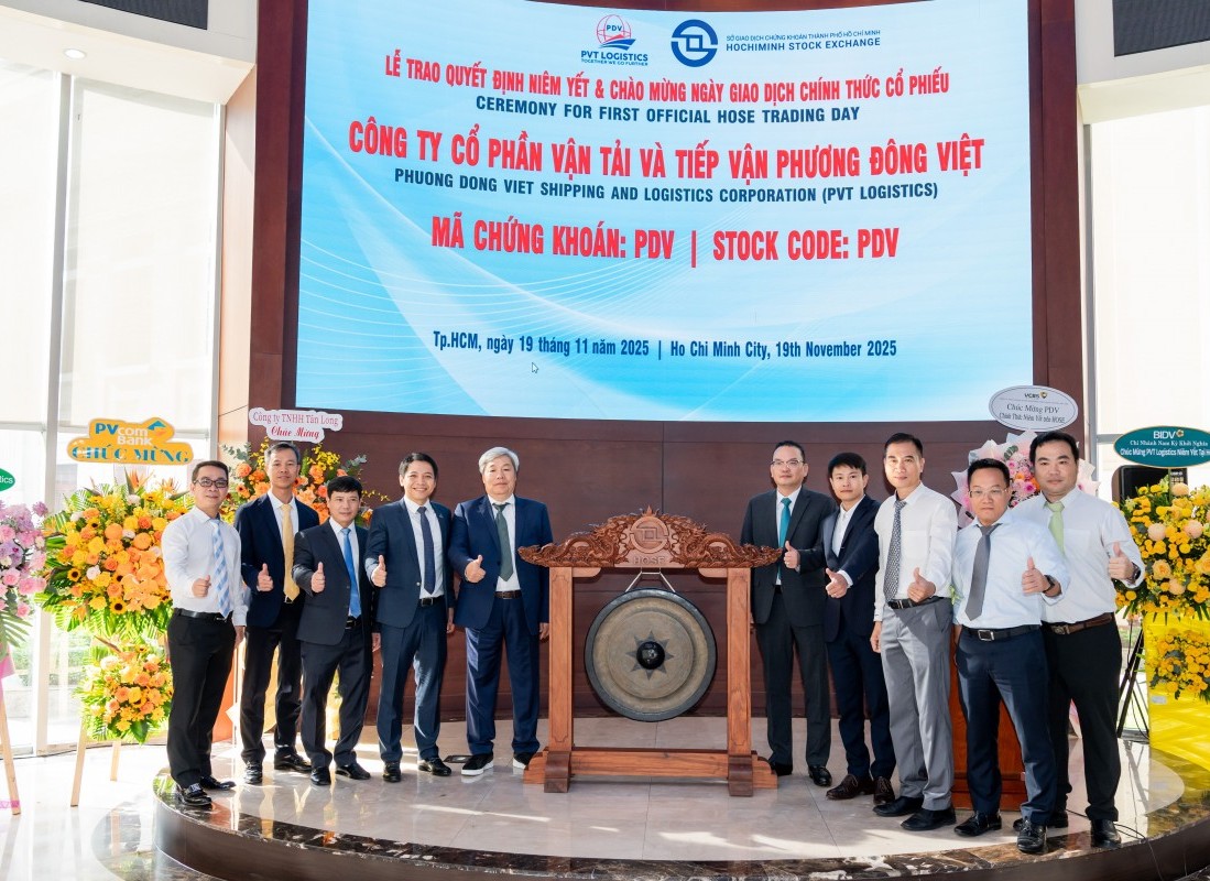 PVT Logistics chính thức niêm yết trên Sở Giao dịch Chứng khoán TP. Hồ Chí Minh