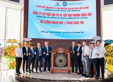 PVT Logistics chính thức niêm yết trên Sở Giao dịch Chứng khoán TP. Hồ Chí Minh