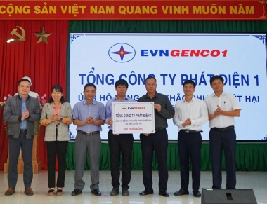 EVNGENCO1 ủng hộ đồng bào tỉnh Lâm Đồng khắc phục thiệt hại do mưa lũ gây ra