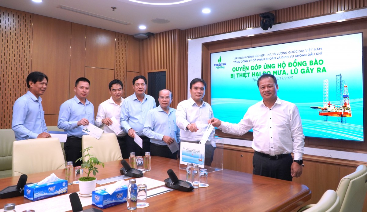 PV Drilling quyên góp ủng hộ đồng bào miền Trung, Tây Nguyên bị ảnh hưởng mưa lũ