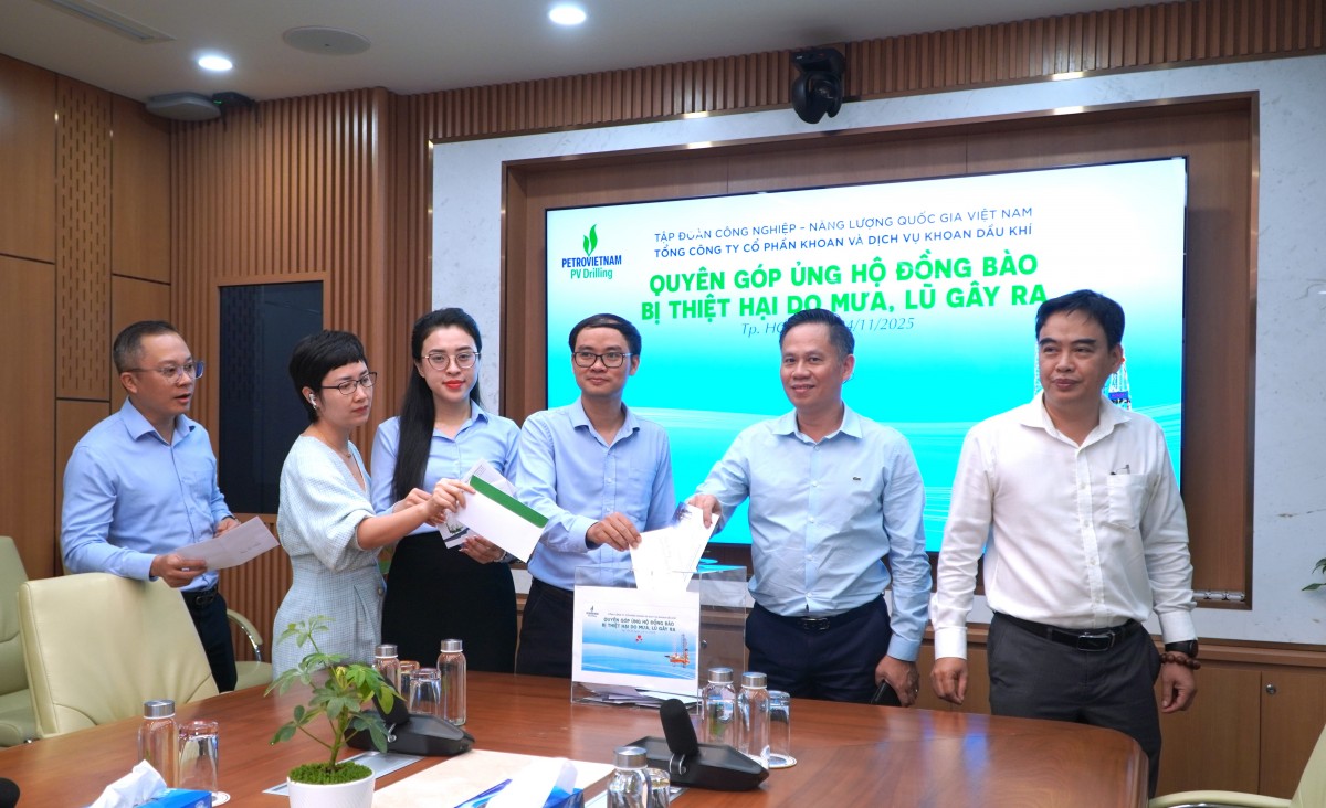 PV Drilling quyên góp ủng hộ đồng bào miền Trung, Tây Nguyên bị ảnh hưởng mưa lũ