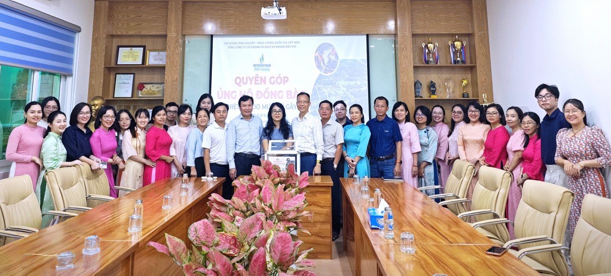 PV Drilling quyên góp ủng hộ đồng bào miền Trung, Tây Nguyên bị ảnh hưởng mưa lũ