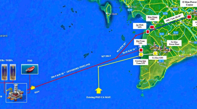 Khởi công tuyến ống (trên bờ) thuộc dự án đường ống dẫn khí Lô B - Ô Môn Khởi công tuyến ống (trên bờ) thuộc dự án đường ống dẫn khí Lô B - Ô Môn