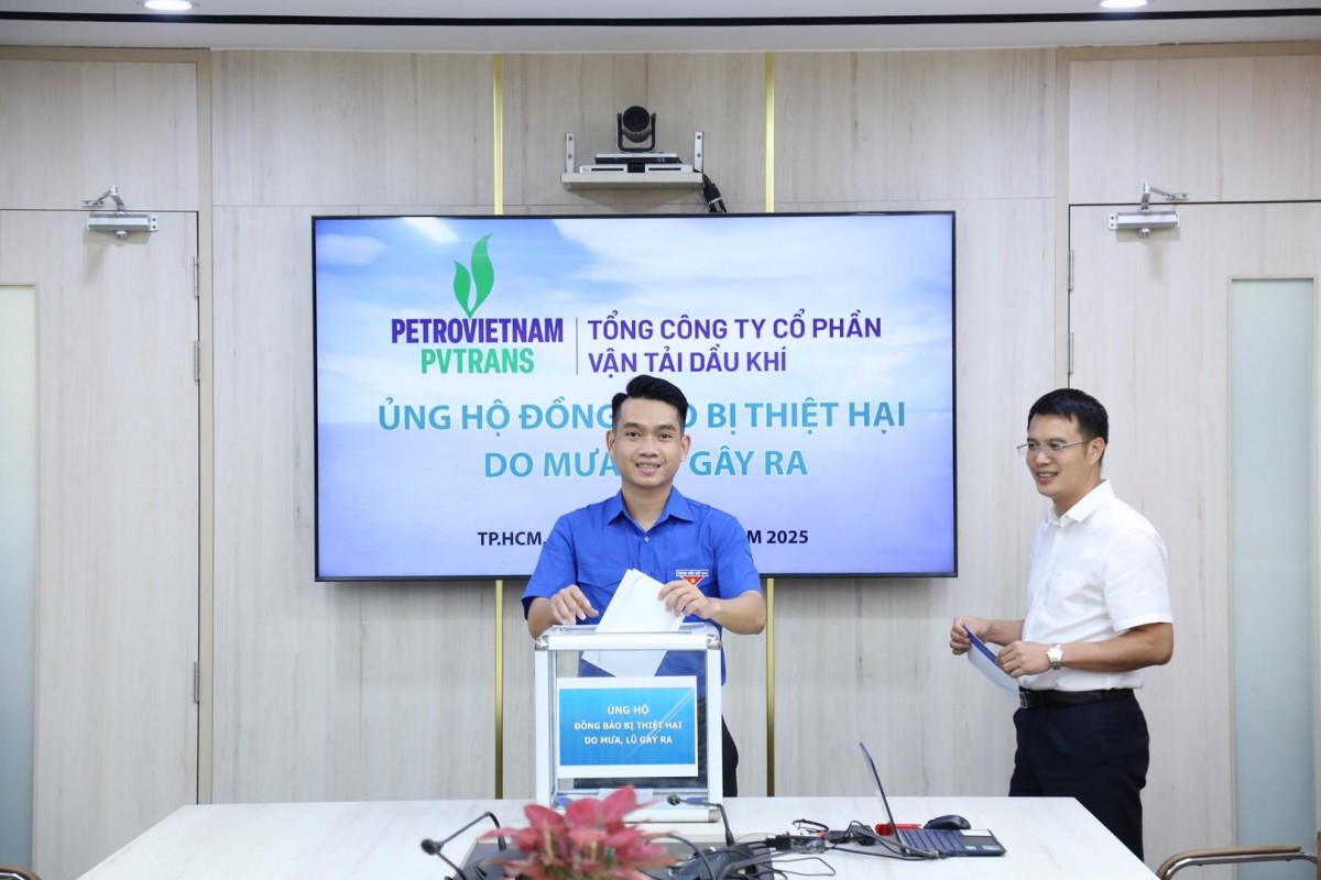 PVTrans quyên góp ủng hộ đồng bào miền Trung, Tây Nguyên bị ảnh hưởng bởi mưa lũ