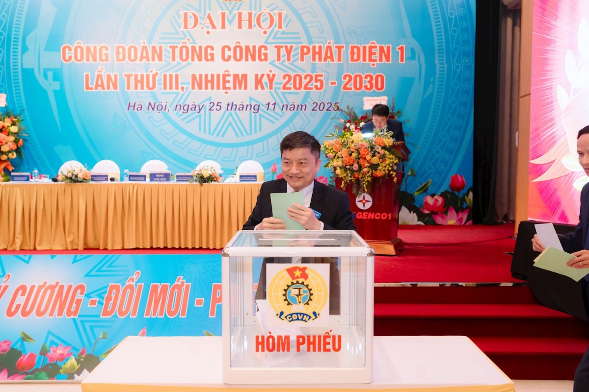 Đại hội Công đoàn EVNGENCO1 lần thứ III (nhiệm kỳ 2025-2030)