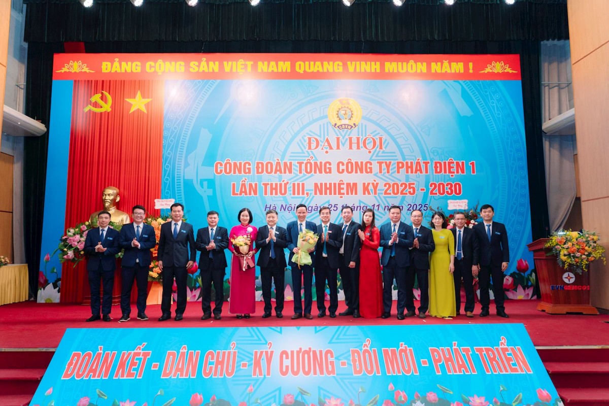 Đại hội Công đoàn EVNGENCO1 lần thứ III (nhiệm kỳ 2025-2030)