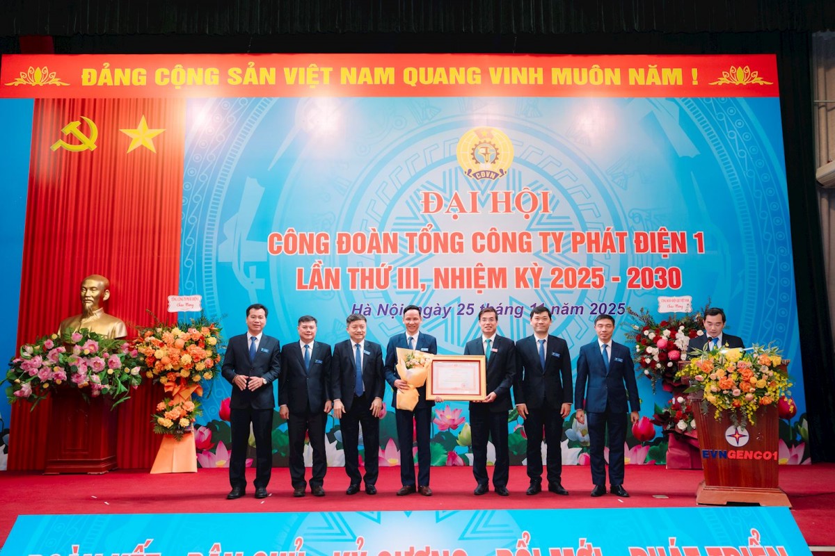 Đại hội Công đoàn EVNGENCO1 lần thứ III (nhiệm kỳ 2025-2030)