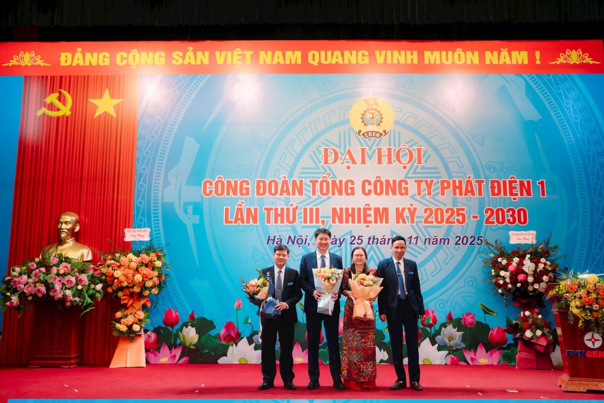 Đại hội Công đoàn EVNGENCO1 lần thứ III (nhiệm kỳ 2025-2030)