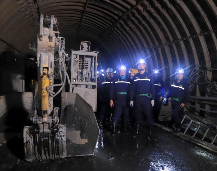 Than Dương Huy hoàn thành liên thông đường lò mức -100 xuống -250