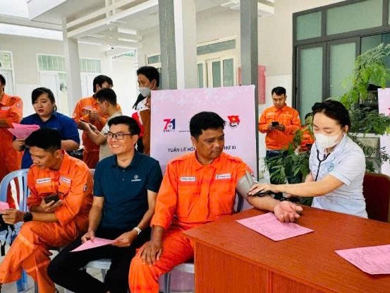 Công ty Nhiệt điện Vĩnh Tân tham gia hiến máu tình nguyện