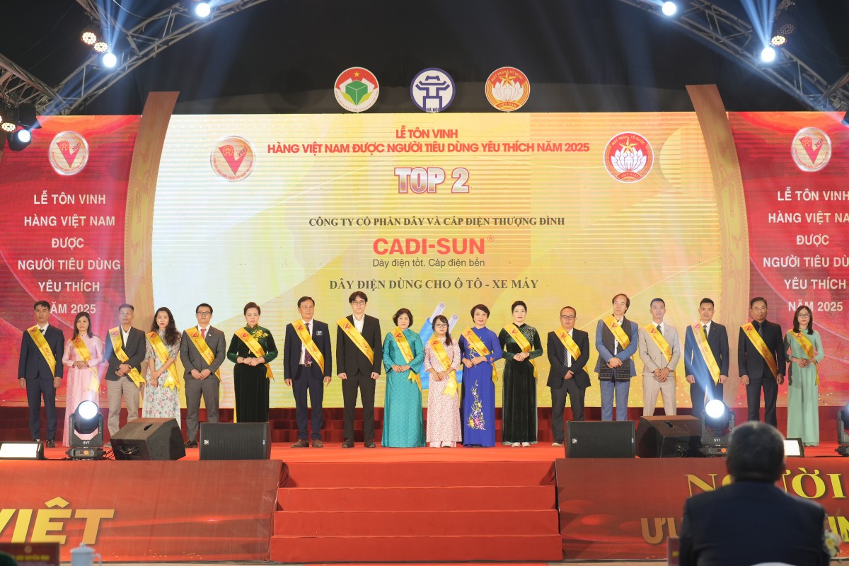 CADI-SUN tiếp tục là thương hiệu được người tiêu dùng yêu thích năm 2025 CADI-SUN tiếp tục là thương hiệu được người tiêu dùng yêu thích năm 2025