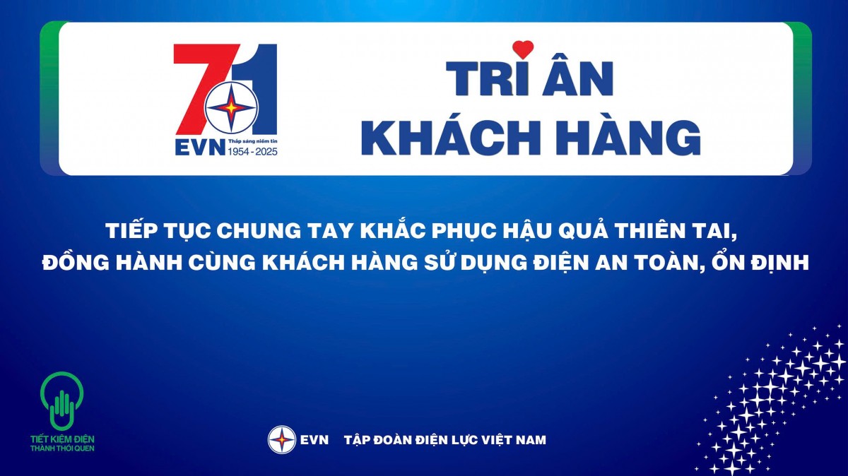 Tập đoàn Điện lực Việt Nam triển khai Tháng tri ân khách hàng năm 2025