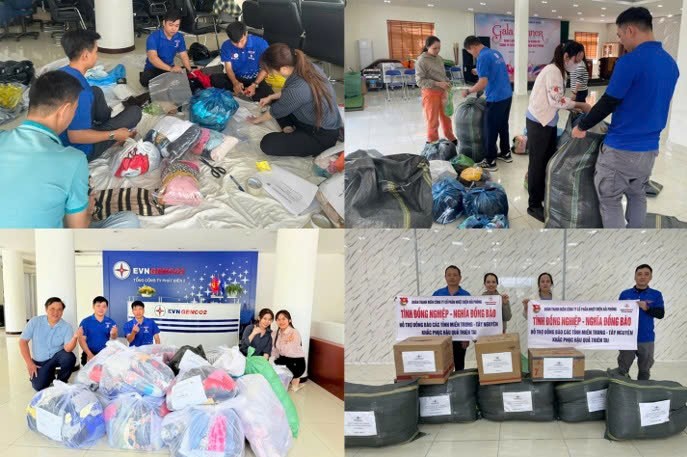 Đoàn Thanh niên EVNGENCO2 chung tay hỗ trợ người dân vùng lũ tại Trung bộ Đoàn Thanh niên EVNGENCO2 chung tay hỗ trợ người dân vùng lũ tại Trung bộ