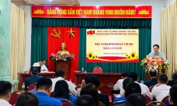 Lãnh đạo Đảng ủy Than Quảng Ninh làm việc với Chi bộ Giám định Uông Bí và Khai thác thị trường