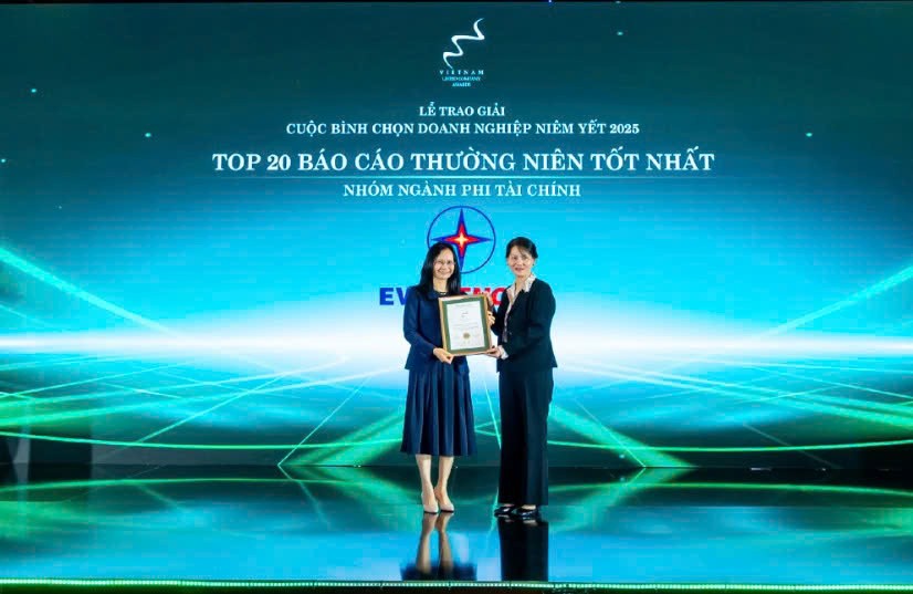 EVNGENCO3 trong Top 20 báo cáo thường niên tốt nhất (nhóm ngành phi tài chính 2025)