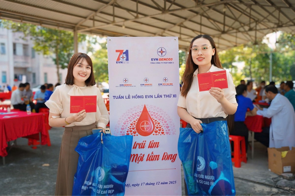 Tuần lễ hồng EVN lần thứ XI - EVNGENCO3 trao đi 400 đơn vị máu Tuần lễ hồng EVN lần thứ XI - EVNGENCO3 trao đi 400 đơn vị máu