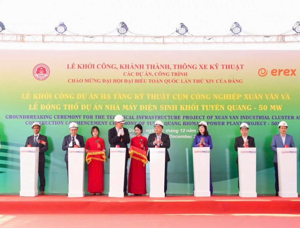 Động thổ dự án Nhà máy điện Sinh khối Tuyên Quang