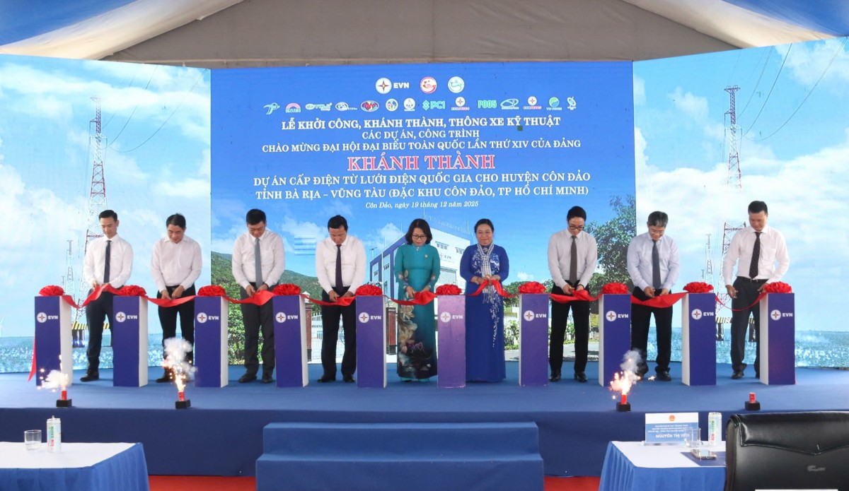 Khánh thành dự án cấp điện lưới quốc gia cho Đặc khu Côn Đảo