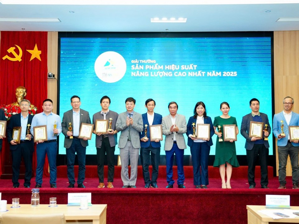 Trao các giải thưởng về hiệu quả, hiệu suất năng lượng năm 2025