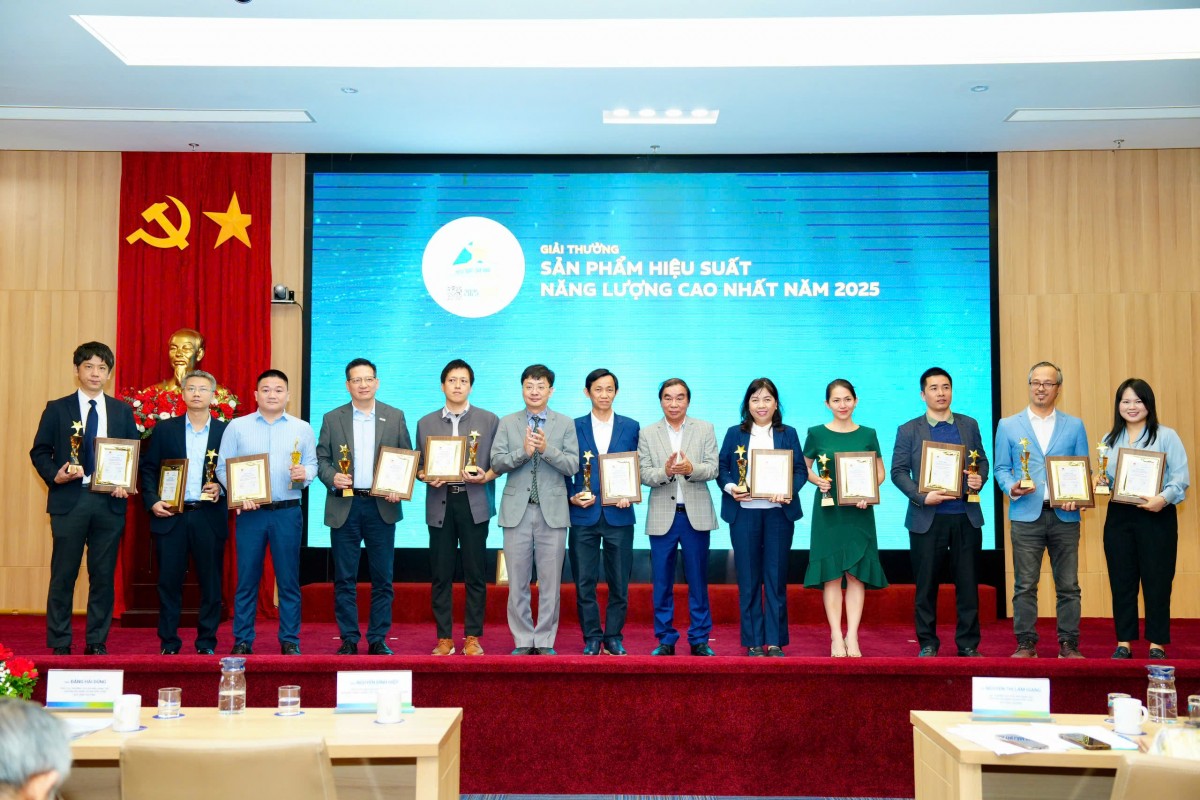 Trao các giải thưởng về hiệu quả, hiệu suất năng lượng năm 2025