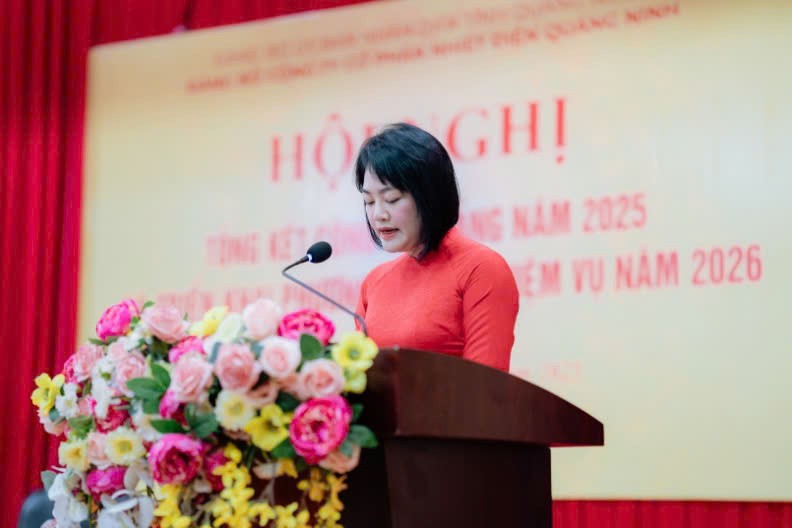 Nhiệt điện Quảng Ninh tổ chức Hội nghị tổng kết công tác Đảng năm 2025, triển khai nhiệm vụ 2026