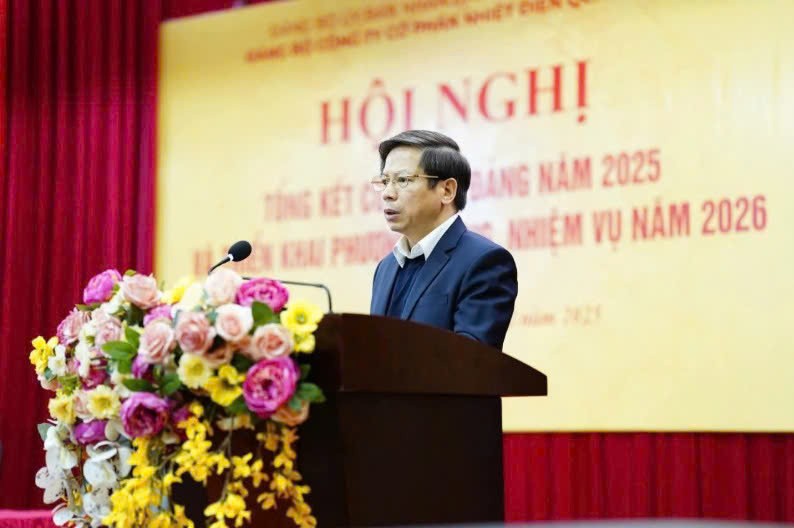 Nhiệt điện Quảng Ninh tổ chức Hội nghị tổng kết công tác Đảng năm 2025, triển khai nhiệm vụ 2026