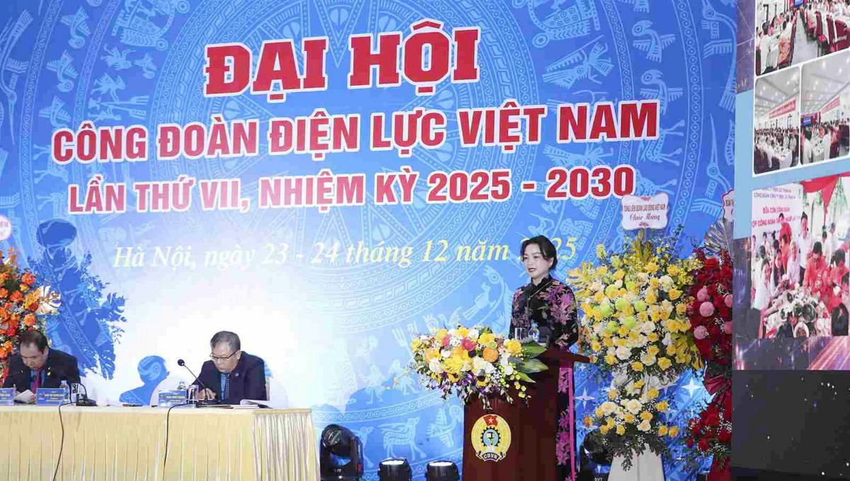 Đại hội Công đoàn Điện lực Việt Nam lần thứ VII hoàn thành ngày làm việc đầu tiên