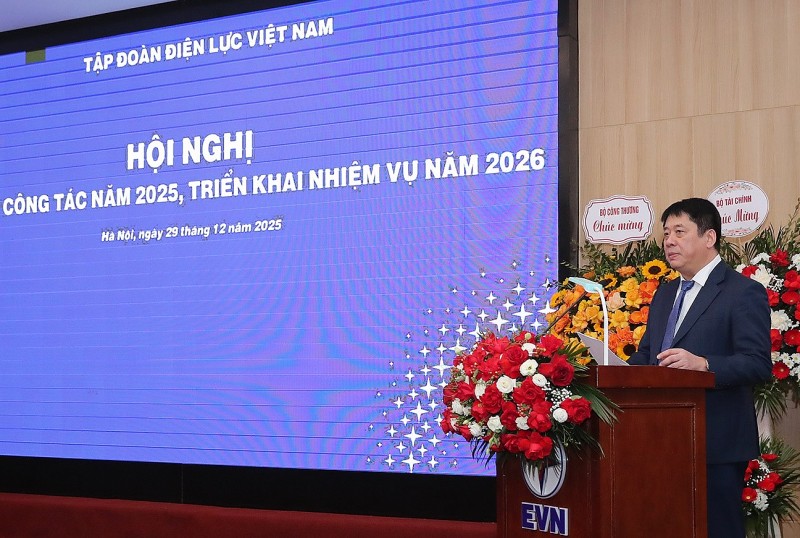 Hội nghị tổng kết công tác năm 2025 và triển khai nhiệm vụ năm 2026 của EVN