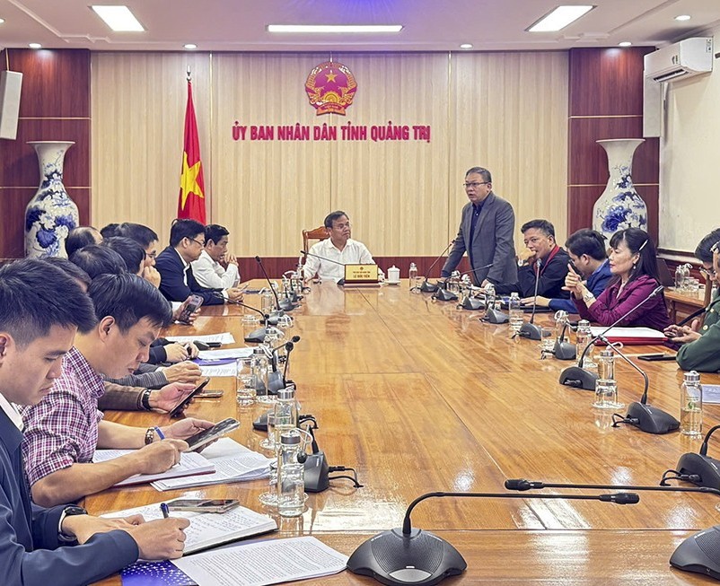 Lãnh đạo EVN làm việc với UBND tỉnh Quảng Trị về triển khai cụm dự án 500kV