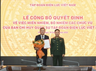 Kiện toàn Ban chỉ huy quân sự Tập đoàn Điện lực Việt Nam