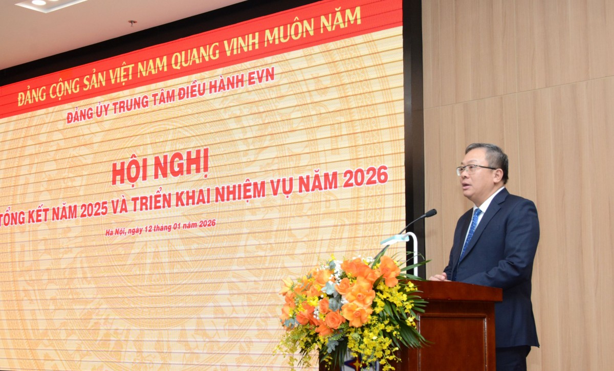 Đảng ủy Trung tâm Điều hành EVN tổng kết năm 2025 và triển khai nhiệm vụ 2026