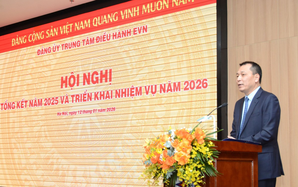Đảng ủy Trung tâm Điều hành EVN tổng kết năm 2025 và triển khai nhiệm vụ 2026