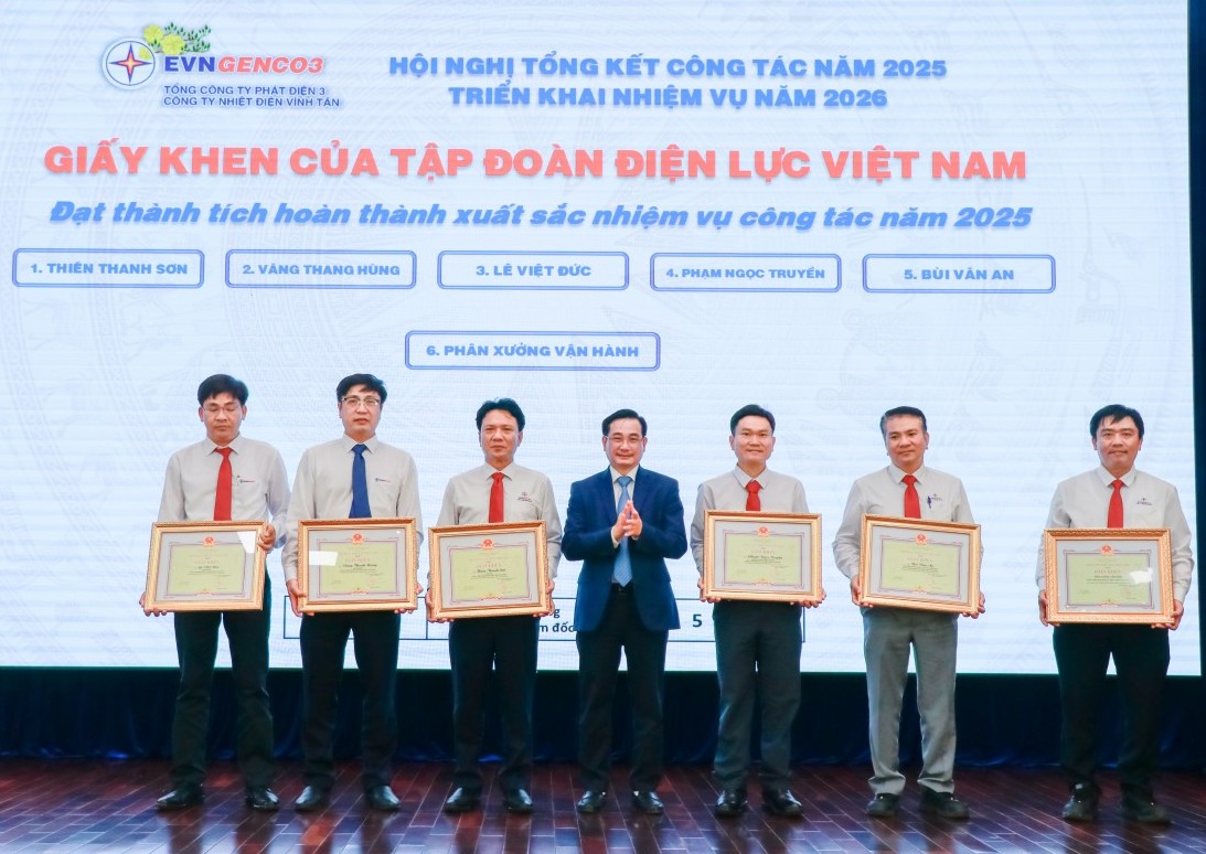 Nhiệt điện Vĩnh Tân tổng kết công tác năm 2025, triển khai nhiệm vụ 2026