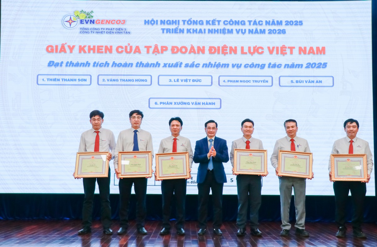 Nhiệt điện Vĩnh Tân tổng kết công tác năm 2025, triển khai nhiệm vụ 2026