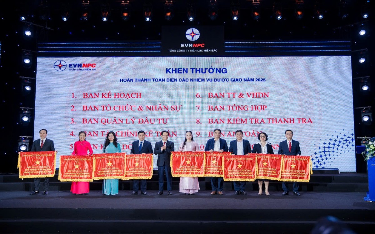 EVNNPC hoàn thành xuất sắc toàn diện các chỉ tiêu năm 2025
