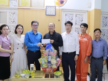 Công đoàn EVNGENCO3 thăm hỏi, động viên người lao động dịp Tết 2026