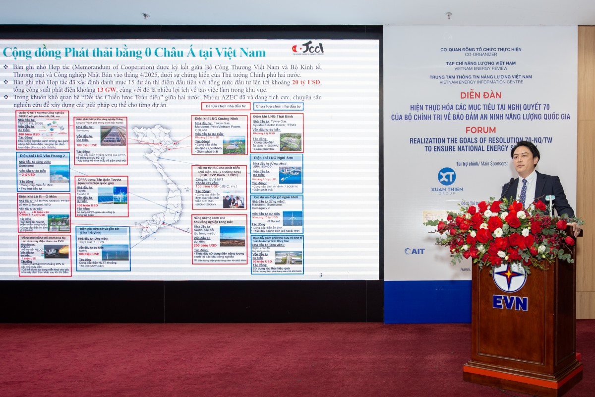 Hiện thực hóa các mục tiêu tại Nghị quyết 70 của Bộ Chính trị về bảo đảm an ninh năng lượng quốc gia