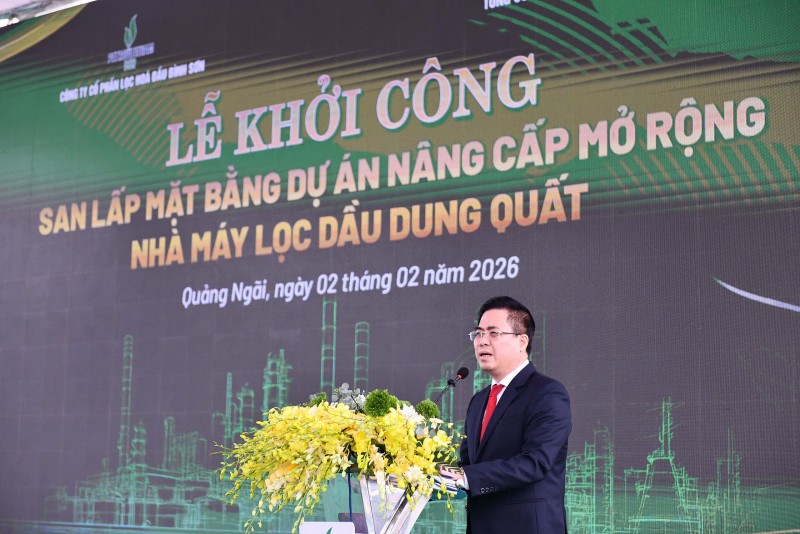 Bắt đầu thi công mặt bằng dự án nâng cấp, mở rộng Nhà máy Lọc dầu Dung Quất