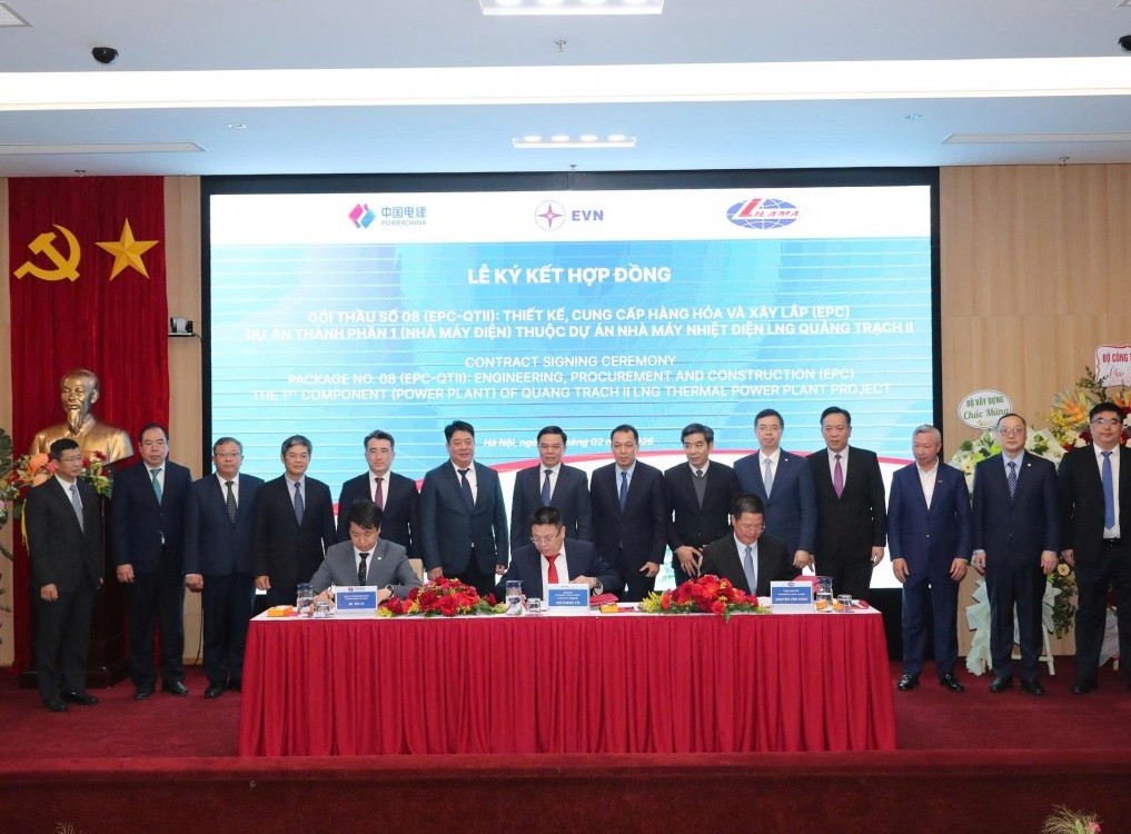 Ký hợp đồng EPC dự án thành phần 1 - Nhà máy Nhiệt điện LNG Quảng Trạch 2