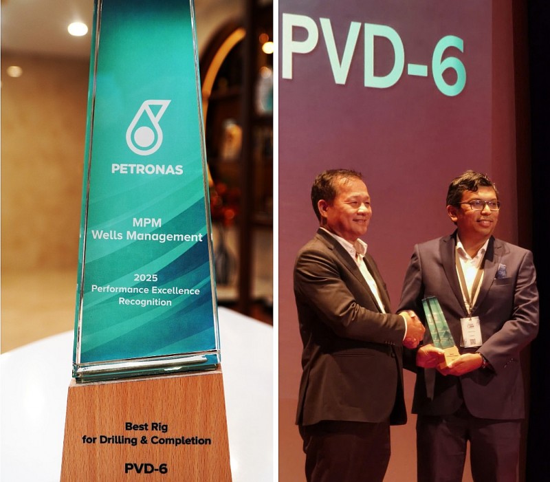 PV DRILLING VI nhận giải thưởng ‘Giàn khoan tốt nhất năm 2025’ tại Malaysia