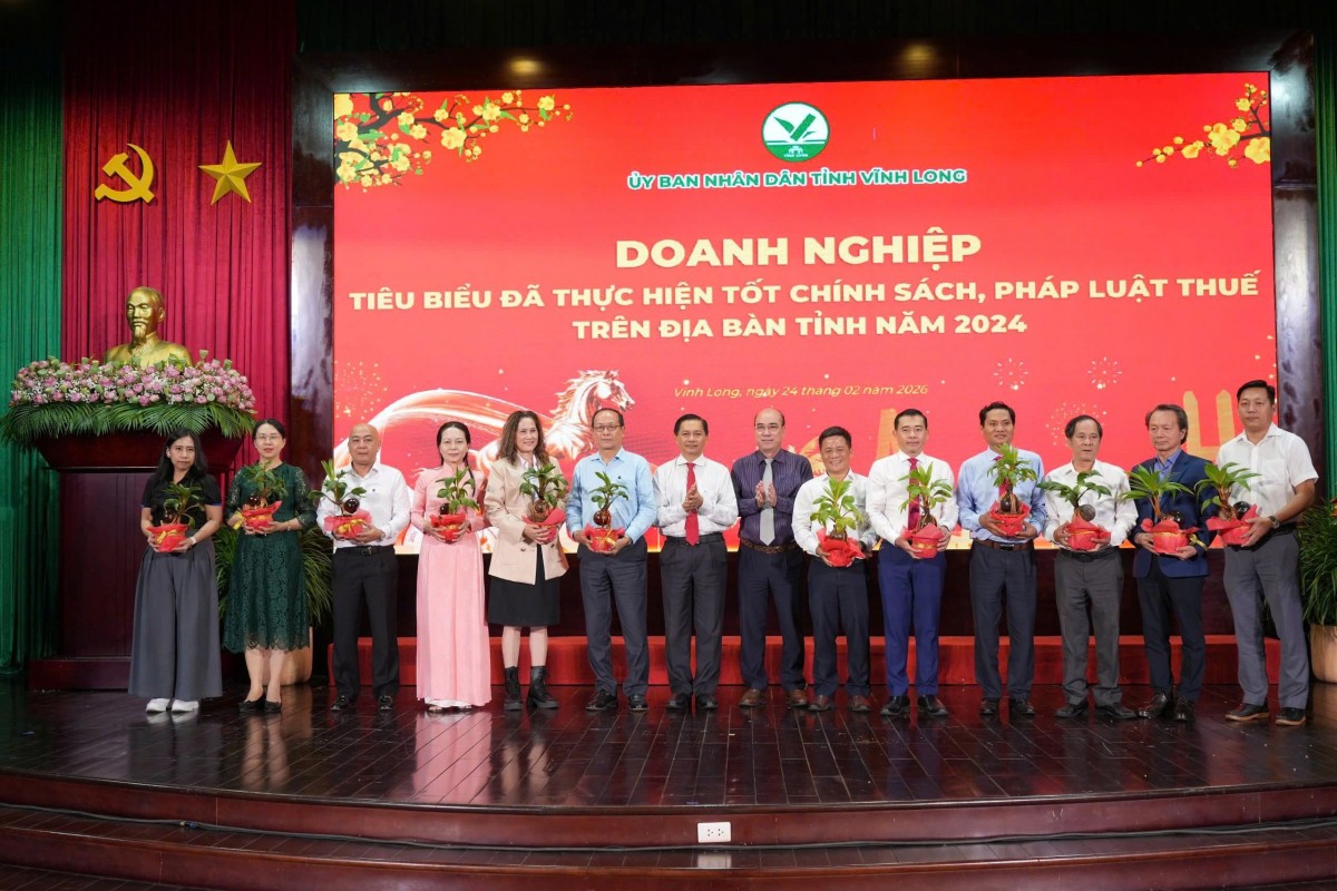 Nhiệt điện Duyên Hải được biểu dương tại Họp mặt Doanh nghiệp đầu Xuân Bính Ngọ 2026 tỉnh Vĩnh Long