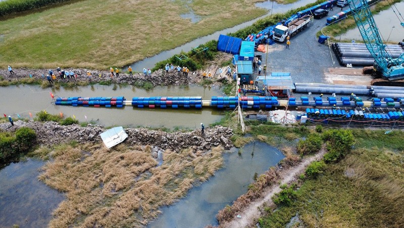 Tiến độ thi công dự án đường ống khí Lô B - Ô Môn (cập nhật 2/3/2026)