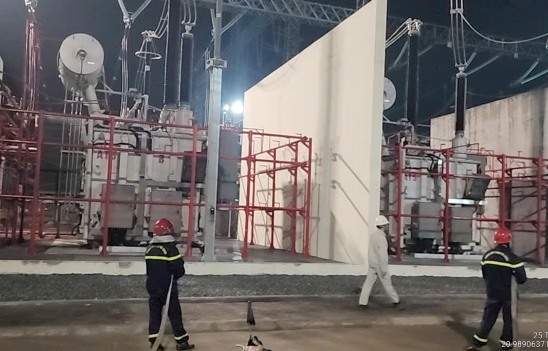 Đóng điện dự án nâng công suất Trạm biến áp 500kV Phố Nối